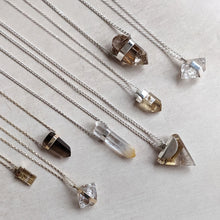 Load image into Gallery viewer, BESOPKE: PYRAMID CHARGED CITRINE PENDANT 9CT GOLD