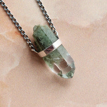 Load image into Gallery viewer, CHLORITE PHANTOM PENDANT SILVER