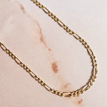Load image into Gallery viewer, FAIRMINED GOLD PLATE FIGARO CHAIN
