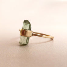 Load image into Gallery viewer, BI-COLOURED TOURMALINE RING 9CT GOLD