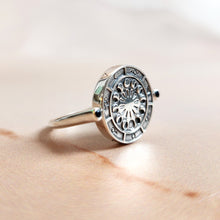 Load image into Gallery viewer, ALCHEMIST SPINNING RING SILVER