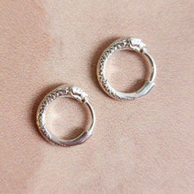 Load image into Gallery viewer, MINI OUROBOROS HUGGIES SILVER