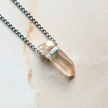 Load image into Gallery viewer, SALMON LEMURIAN PENDANT SILVER