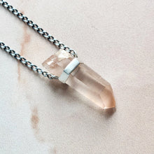 Load image into Gallery viewer, SALMON LEMURIAN PENDANT SILVER