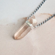 Load image into Gallery viewer, SALMON LEMURIAN PENDANT SILVER