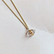 Load image into Gallery viewer, HERKIMER DIAMOND PENDANT IN 9CT YELLOW GOLD