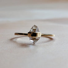 Load image into Gallery viewer, HERKIMER DIAMOND RING 9CT GOLD