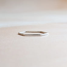 Load image into Gallery viewer, HEXAGON RING RECYCLED SILVER