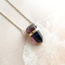 Load image into Gallery viewer, BESPOKE - DEEP AMETHYST PENDANT 9CT GOLD