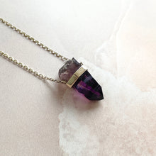 Load image into Gallery viewer, BESPOKE - DEEP AMETHYST PENDANT 9CT GOLD
