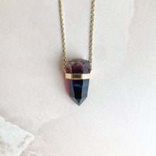 Load image into Gallery viewer, BESPOKE - DEEP AMETHYST PENDANT 9CT GOLD