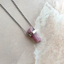 Load image into Gallery viewer, BESPOKE: PINK TOURMALINE PENDANT SILVER