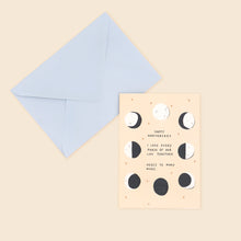 Load image into Gallery viewer, MOON PHASE ANNIVERSARY - GREETING CARD