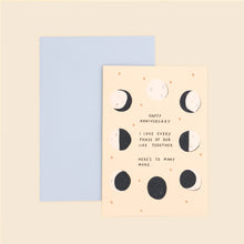 Load image into Gallery viewer, MOON PHASE ANNIVERSARY - GREETING CARD
