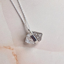 Load image into Gallery viewer, BESPOKE: PYRAMID CHARGED GIANT HERKIMER DIAMOND PENDANT IN SILVER