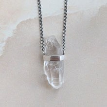 Load image into Gallery viewer, LEMURIAN SEED CRYSTAL SILVER PENDANT
