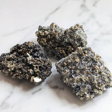 Load image into Gallery viewer, PYRITE ON SPHALERITE + NEEDLE QUARTZ