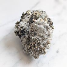 Load image into Gallery viewer, PYRITE ON SPHALERITE + NEEDLE QUARTZ