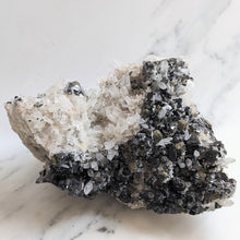 Load image into Gallery viewer, QUARTZ, CHALCOPYRITE, NEEDLE QUARTZ + GALENA