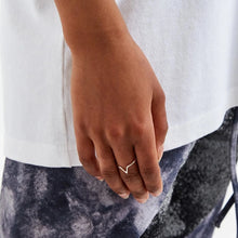 Load image into Gallery viewer, WISHBONE RING RECYCLED SILVER