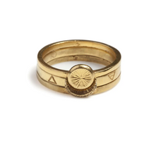 Load image into Gallery viewer, SUN MOON ELEMENTS STACKING SET GOLD