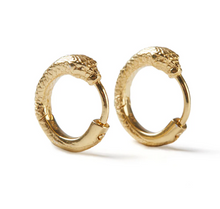 Load image into Gallery viewer, MINI OUROBOROS HUGGIES GOLD VERMEIL