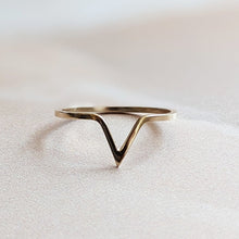 Load image into Gallery viewer, WISHBONE RING RECYCLED 9CT GOLD