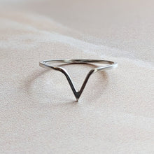 Load image into Gallery viewer, WISHBONE RING RECYCLED SILVER