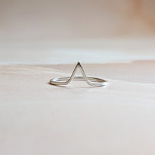 Load image into Gallery viewer, WISHBONE RING RECYCLED SILVER