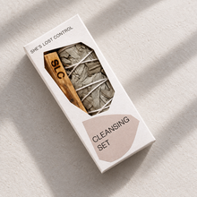 Load image into Gallery viewer, CLEANSING SET - SAGE, PALO SANTO, CRYSTAL
