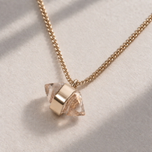 Load image into Gallery viewer, HERKIMER DIAMOND PENDANT IN 9CT YELLOW GOLD