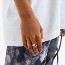 Load image into Gallery viewer, HERKIMER DIAMOND CLAW RING SILVER