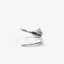 Load image into Gallery viewer, HERKIMER DIAMOND CLAW RING SILVER