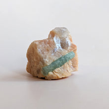 Load image into Gallery viewer, AQUAMARINE & PEACH FELDSPAR