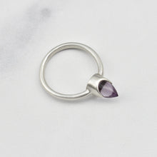Load image into Gallery viewer, ELEMENTAL CRYSTAL BULLET RING - SILVER