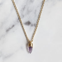 Load image into Gallery viewer, ELEMENTAL CRYSTAL BULLET PENDANT - GOLD PLATED