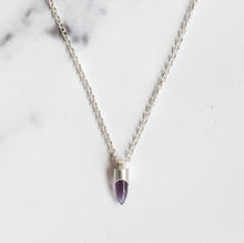 Load image into Gallery viewer, ELEMENTAL CRYSTAL BULLET PENDANT - SILVER