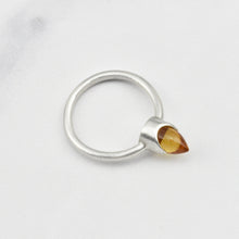 Load image into Gallery viewer, ELEMENTAL CRYSTAL BULLET RING - SILVER