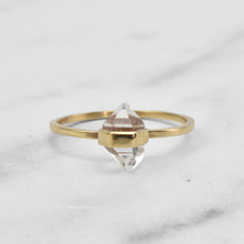 Load image into Gallery viewer, HERKIMER DIAMOND RING 9CT GOLD