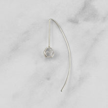 Load image into Gallery viewer, HERKIMER DIAMOND EARRING SILVER