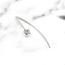 Load image into Gallery viewer, HERKIMER DIAMOND EARRING SILVER