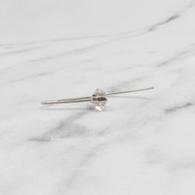 Load image into Gallery viewer, HERKIMER DIAMOND EARRING SILVER