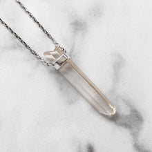 Load image into Gallery viewer, BESPOKE - LASER QUARTZ PENDANT SILVER