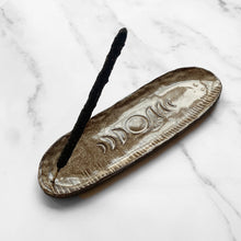 Load image into Gallery viewer, MOON CYCLE INCENSE TRAY BROWN