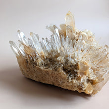 Load image into Gallery viewer, COLUMBIAN BLUE MIST GOLDEN HEALER LEMURIAN QUARTZ CLUSTER