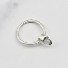 Load image into Gallery viewer, ELEMENTAL CRYSTAL BULLET RING - SILVER