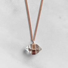 Load image into Gallery viewer, BESPOKE - HERKIMER DIAMOND PENDANT IN 9CT ROSE GOLD
