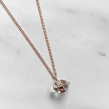 Load image into Gallery viewer, BESPOKE - HERKIMER DIAMOND PENDANT IN 9CT ROSE GOLD