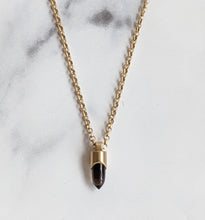 Load image into Gallery viewer, ELEMENTAL CRYSTAL BULLET PENDANT - GOLD PLATED