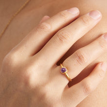 Load image into Gallery viewer, ELEMENTAL CRYSTAL BULLET RING - GOLD PLATE